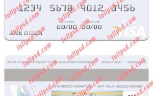 download Nepal Rastriya Banijya Bank RBB visa debit card psd template