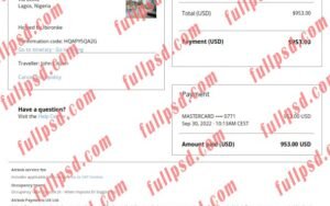 download Nigeria Airbnb booking confirmation pdf and word template