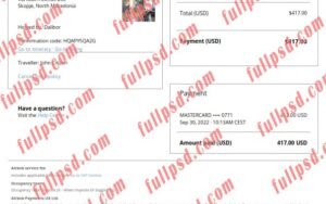 download North Macedonia Airbnb booking confirmation pdf and word template