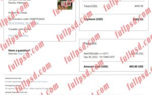 download Pakistan Airbnb booking confirmation pdf and word template