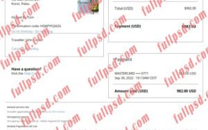 download Palau Airbnb booking confirmation pdf and word template