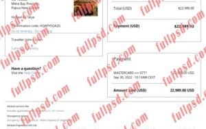 download Papua New Guinea Airbnb booking confirmation pdf and word template