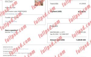 download Qatar Airbnb booking confirmation pdf and word template