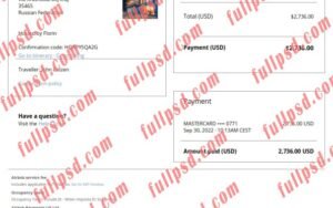 download Russia Airbnb booking confirmation pdf and word template