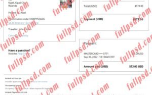 download Rwanda Airbnb booking confirmation pdf and word template