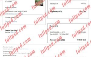 download Salvador Airbnb booking confirmation pdf and word template