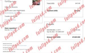download Samoa Airbnb booking confirmation pdf and word template