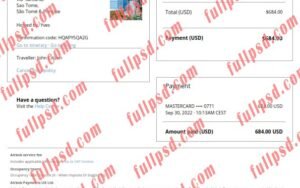 download Sao Tome and Principe Airbnb booking confirmation pdf and word template