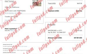 download Senegal Airbnb booking confirmation pdf and word template