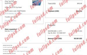 download South Korea Airbnb booking confirmation pdf and word template