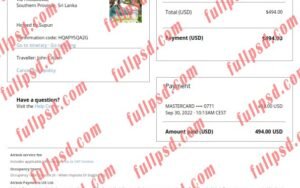 download Sri Lanka Airbnb booking confirmation pdf and word template