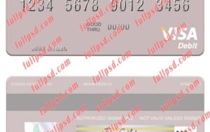 download Sri Lanka Seylan Bank Plc visa debit card psd template