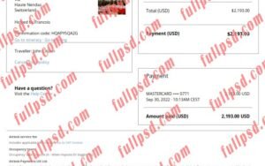 download Switzerland Airbnb booking confirmation pdf and word template