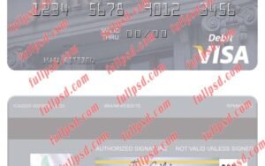 download Switzerland Julius Baer Group AG visa debit card psd template