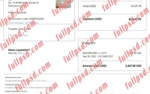 download Syria Airbnb booking confirmation pdf and word template