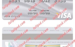 download Thailand Bangkok Bank visa debit card psd template
