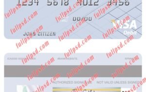 download Tunisia RBC Royal Bank visa debit card psd template