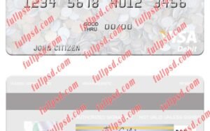 download Zimbabwe Stanbic Bank visa debit card psd template