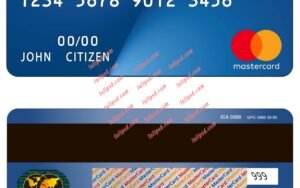 argentina bbva bank mastercard Debit psd template