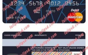 belgium axa bank mastercard psd template