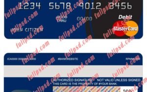 bahamas bank of the bahamas mastercard psd template