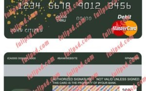 bolivia banco central de bank mastercard psd template