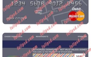 argentina banco macro s.a bank mastercard psd template