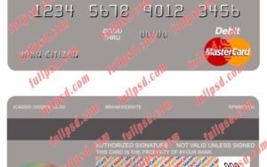 austria bawag psk bank mastercard psd template