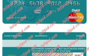 argentina bbva bank mastercard psd template