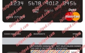 belarus alfa bank mastercard psd template
