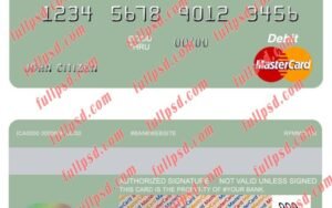 belarus bank belarus mastercard psd template