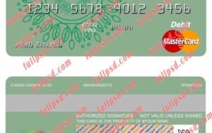 benin bank of africa mastercard psd template