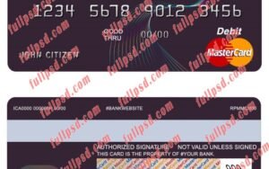 belgium beobank mastercard psd template