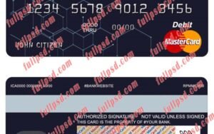 bhutan bank bhutan mastercard psd template