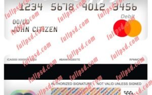 burkina faso the central bank of west african states bank master debit card psd template