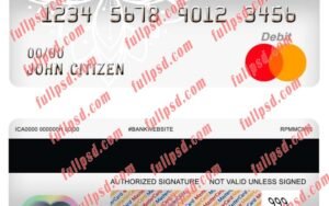 cameroon bgfi bank master debit card psd template