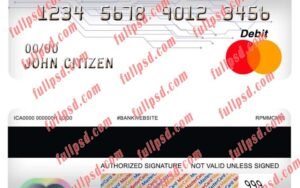 canada crawfordtech bank master debit card psd template