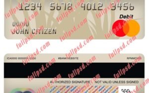 central african republic bank of central african states beac bank master debit card psd template