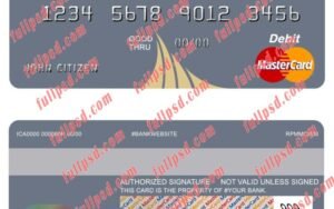 bahamas central bank mastercard psd template