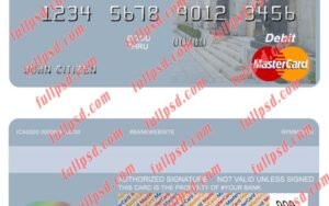 bosnia and herzegovina central bank mastercard psd template