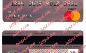 ecuador central bank mastercard psd template