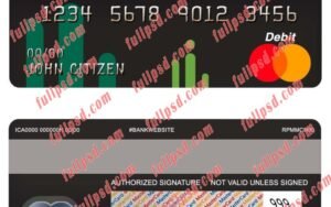 croatia otp bank master debit card psd template