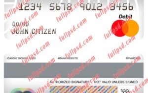cuba bandec banco de credito y comercio bank master debit card psd template