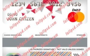 denmark arbejdernes landsbank bank master debit card psd template