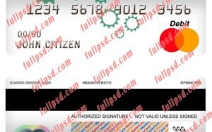 dominica national bank of dominica bank master debit card psd template