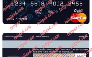benin ecobank mastercard psd template
