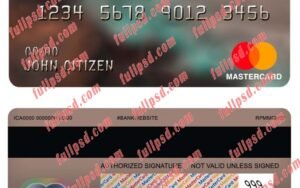 equatorial guinea CCEI bank mastercard psd template
