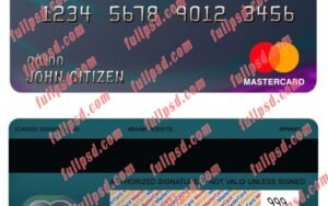 equatorial guinea national bank mastercard psd template