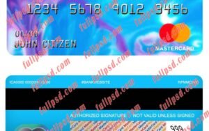france Groupe BPCE bank mastercard psd template