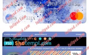 georgia tbc bank mastercard psd template